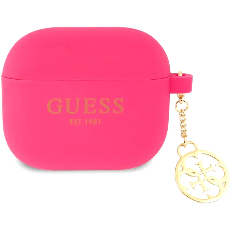 GUESS Θήκη Σιλικόνης Guess για Apple Airpods 3rd Gen Charm - Φούξια