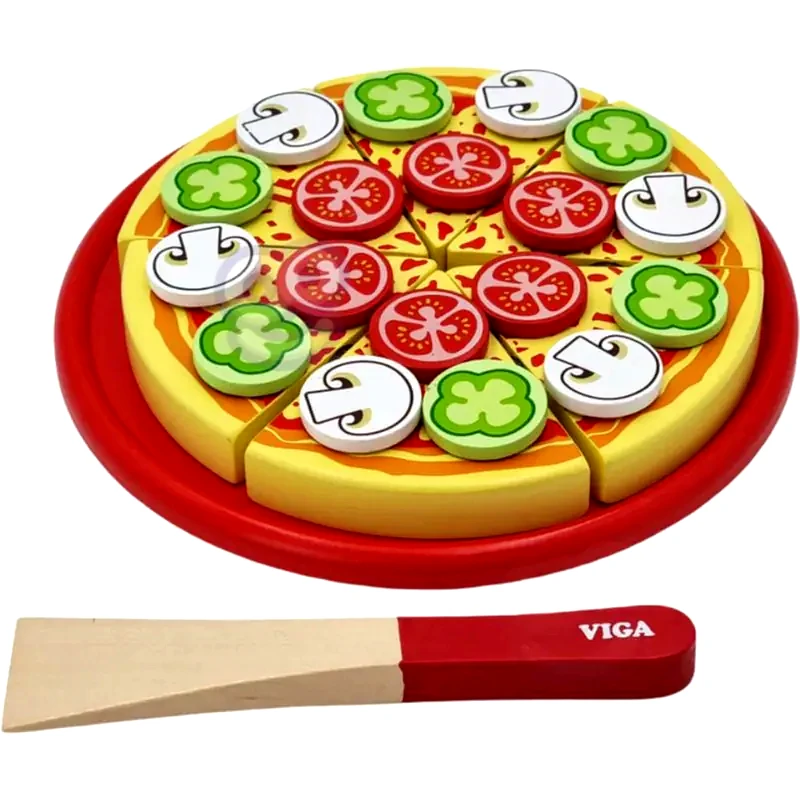 VIGA Ξύλινο Παιχνίδι Ρόλων VIGA - Pizza