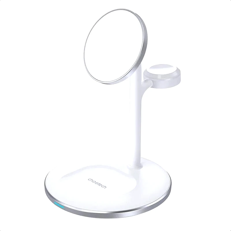 CHOETECH Ασύρματος Φορτιστής Choetech With Stand 2-in-1 - Λευκό