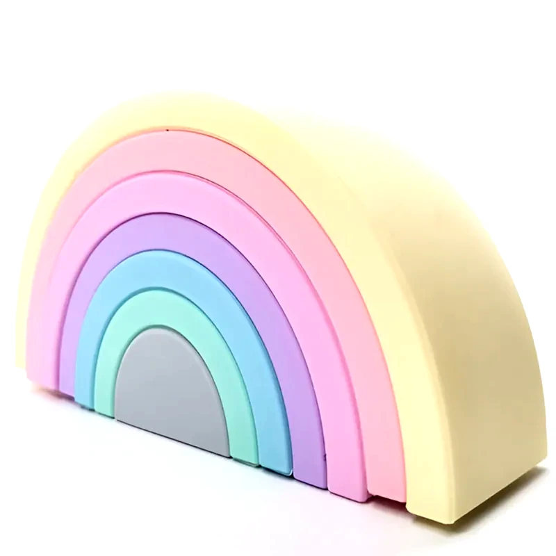 BABY IN WORLD Παιχνίδι Σιλικόνης Mini - Rainbow