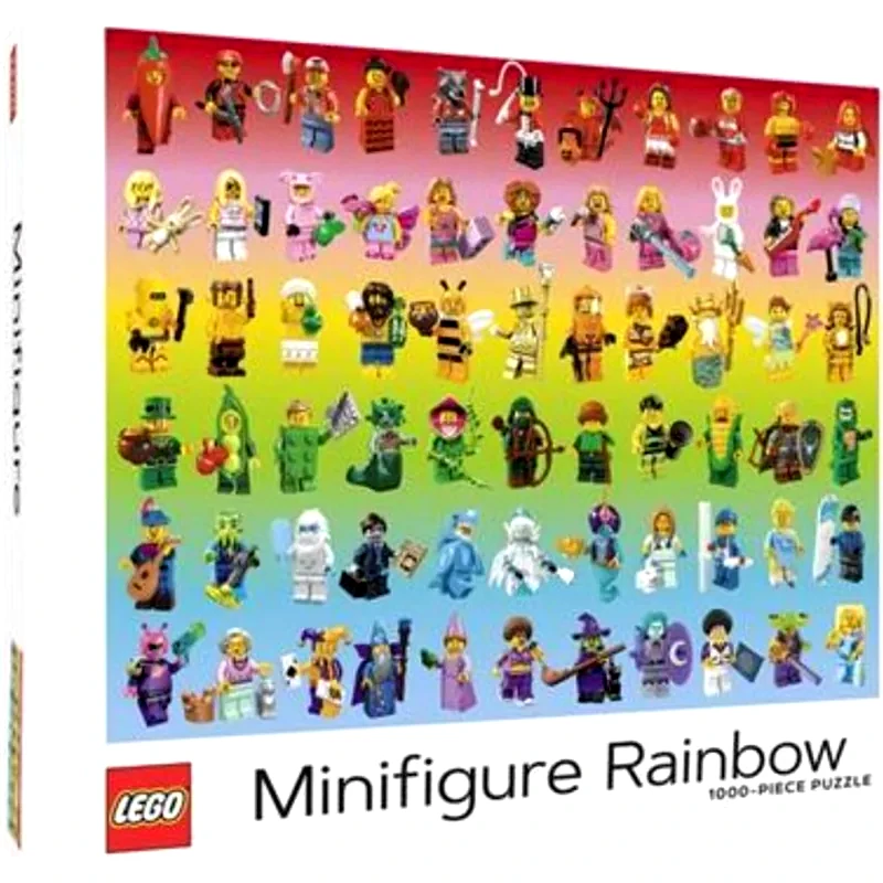 ABRAMS & CHRONICLE Παζλ Abrams Chronicle Lego: Minifigure Rainbow (1000 Κομμάτια)