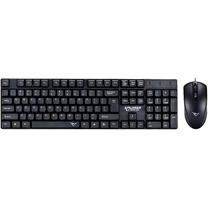 ALCATROZ ALCATROZ Xplorer C3500 Ενσύρματο σετ Πληκτρολόγιο/Ποντίκι - Μαύρο (US)