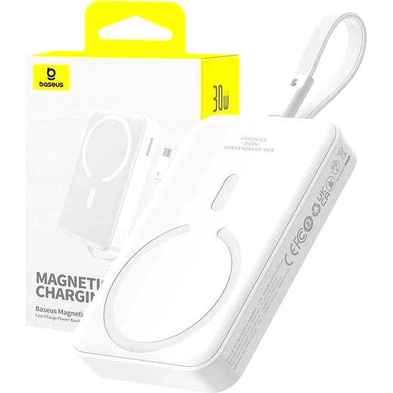 BASEUS Powerbank Baseus Magnetic Mini με Magsafe 10000mAh - Λευκό