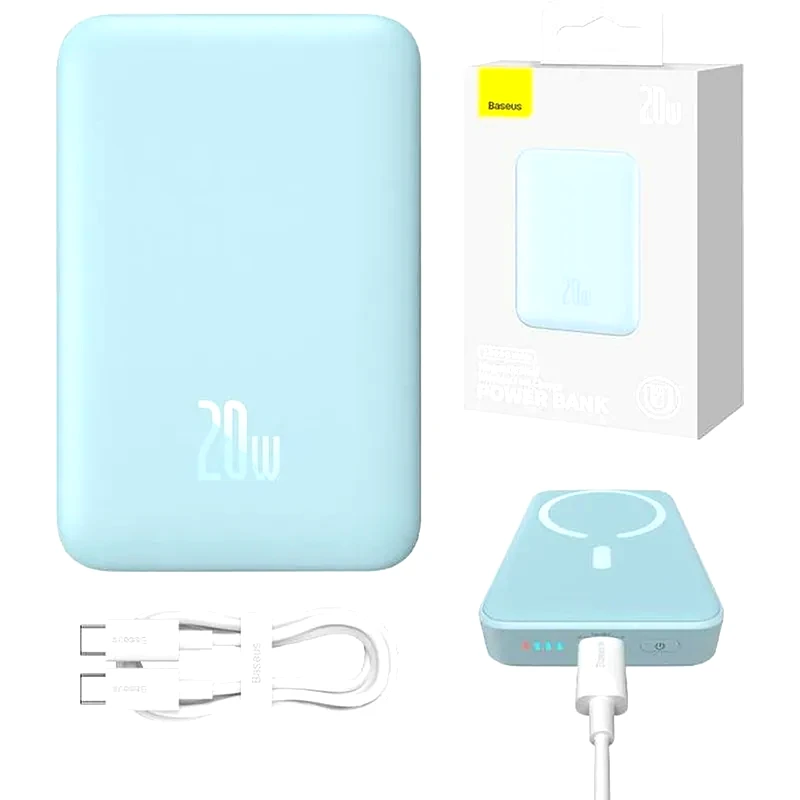 BASEUS Powerbank Baseus με Magsafe 10000mAh - Μπλε
