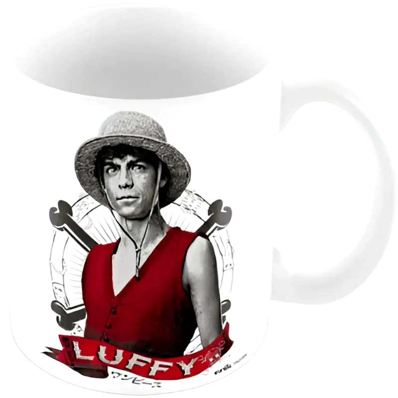ERIK Κούπα Erik One Piece Monkey D Luffy Κεραμική 320 ml - Λευκή/Κόκκινη