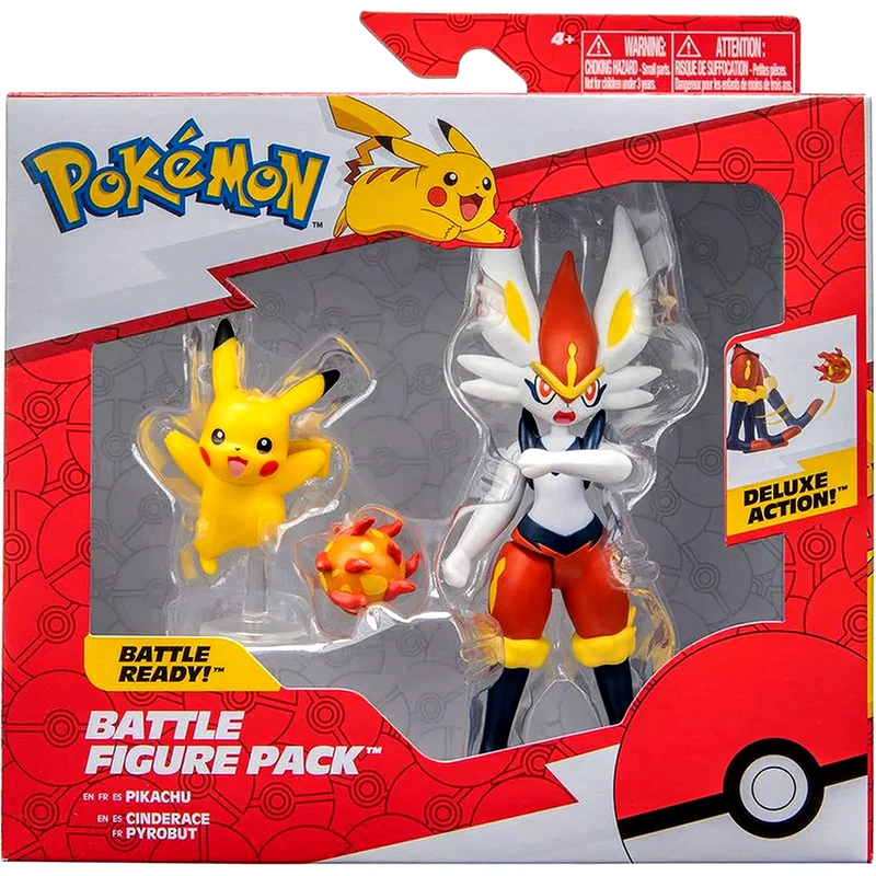JAZWARES Φιγούρα Δράσης Jazwares Pokemon Cinderace And Pikachu