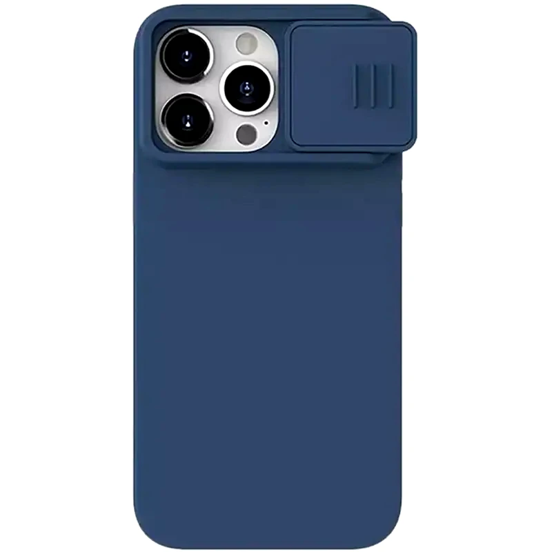 NILLKIN Θήκη Apple iPhone 15 Pro - NILLKIN CamShield Silky Silicone Case - Μπλε