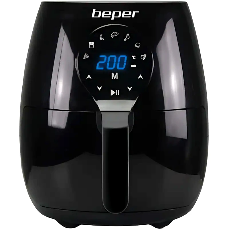 BEPER BEPER P101FRI050 με Αποσπώμενο Κάδο 1450 W 5 L Μαύρο Φριτέζα Αέρος
