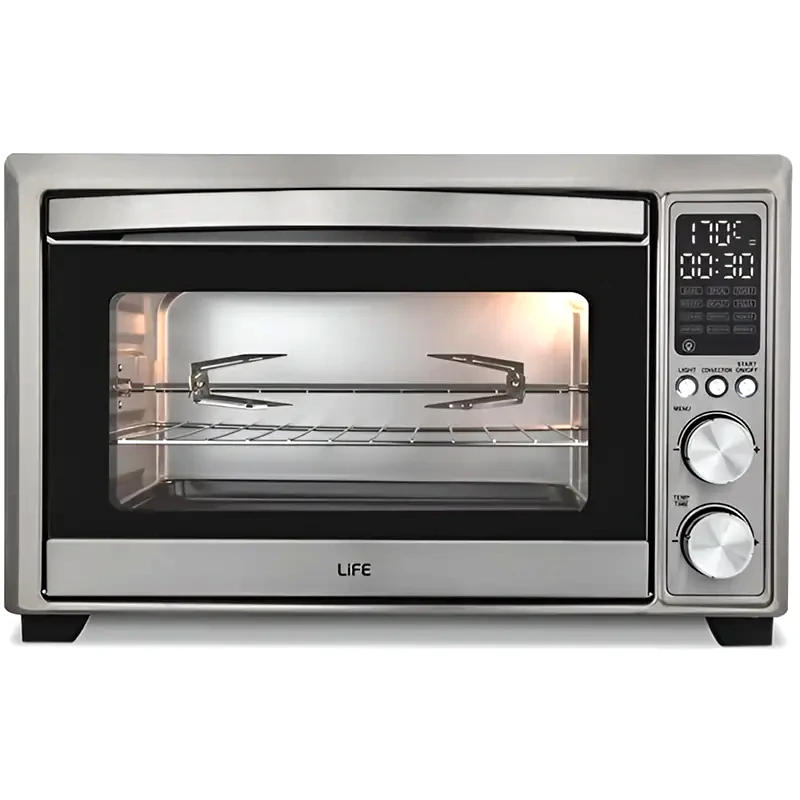 LIFE LIFE Bigoven AF 2σε1 Air Fryer Oven με Πόρτα 1800 W 30 L Ασημί Φριτέζα - Φουρνάκι Αέρος
