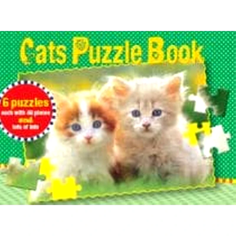 Cats Puzzle Book -6 puzzles each with 48 pieces