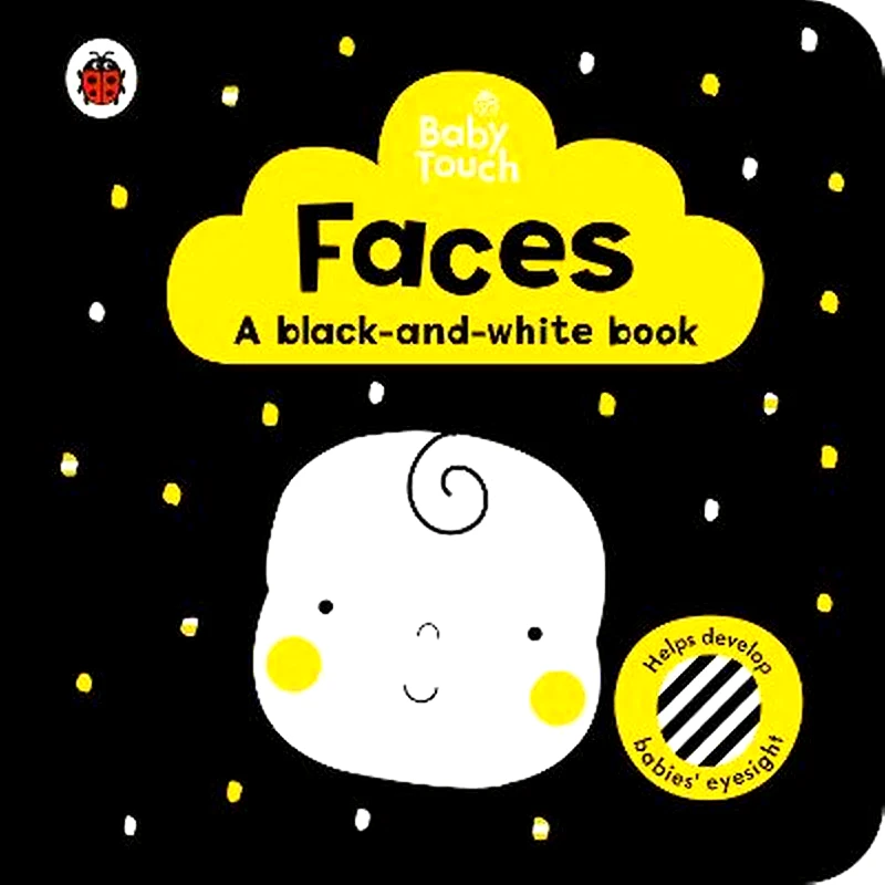 Baby Touch- Faces- a black-and white-book
