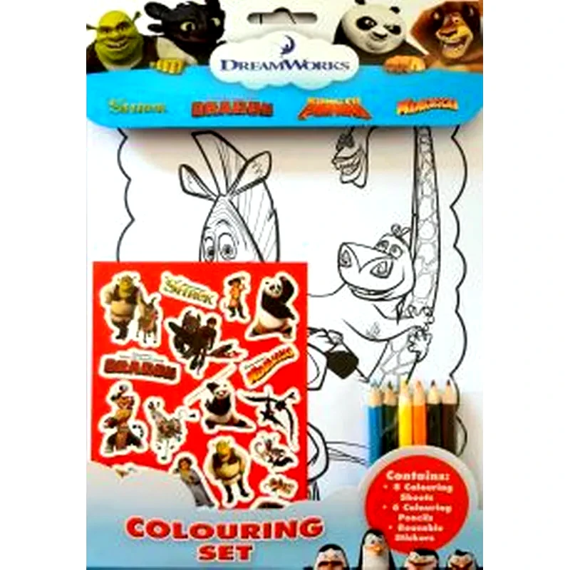 Dreamworks - colouring set