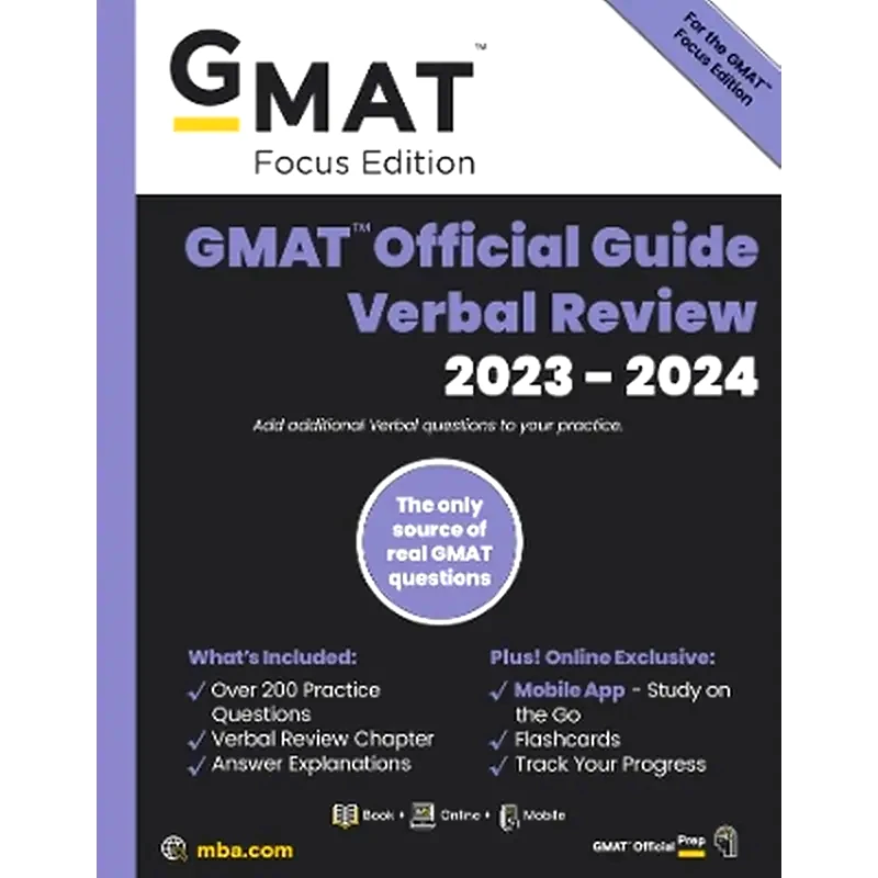 GMAT Official Guide Verbal Review 2023-2024, Focus Edition