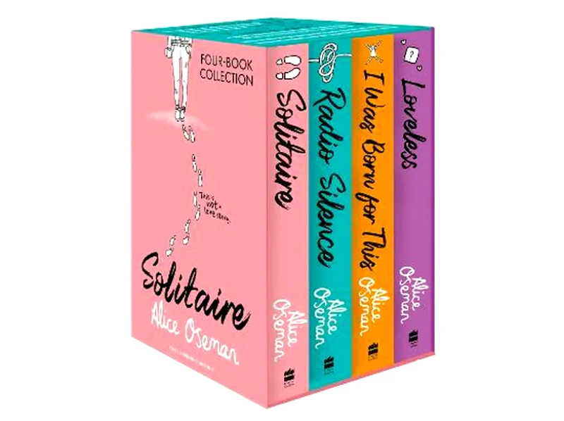 Alice Oseman Four-Book Collection Box Set (Solitaire, Radio Silence, I Was Born For This, Loveless)