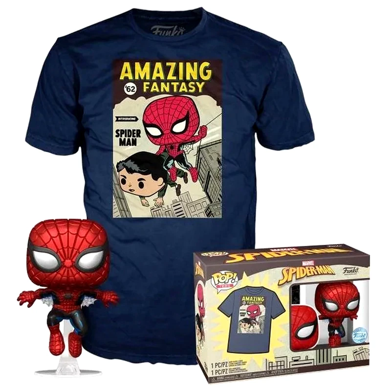 Συλλεκτικό Funko Box: Marvel - Spider-man (metallic) Pop! Με T-shirt φωτογραφία