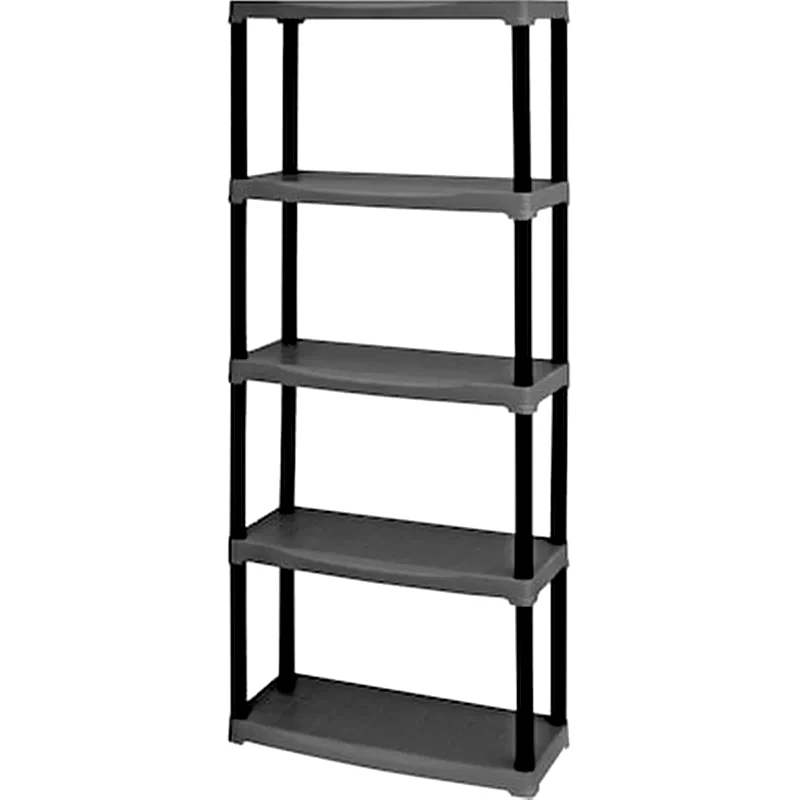 OEM Ραφιέρα Linea Tempo από Πλαστικό 70x30x174 cm - Μαύρο