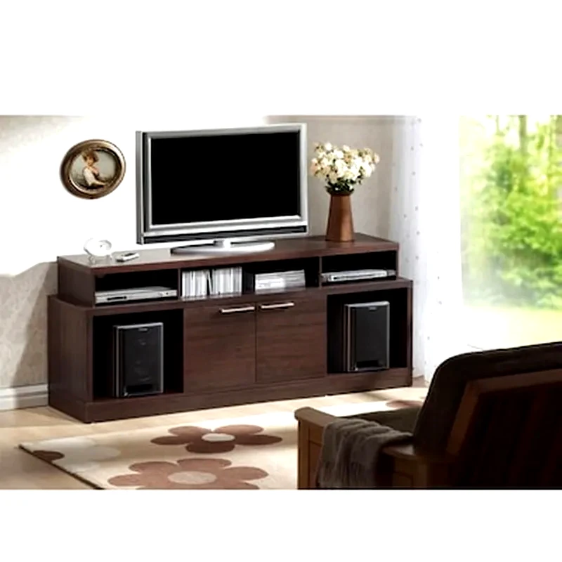 WOODWELL Έπιπλο Τηλεόρασης Analog Woodwell Μοριοσανίδα 180x46x70cm - Kαφέ