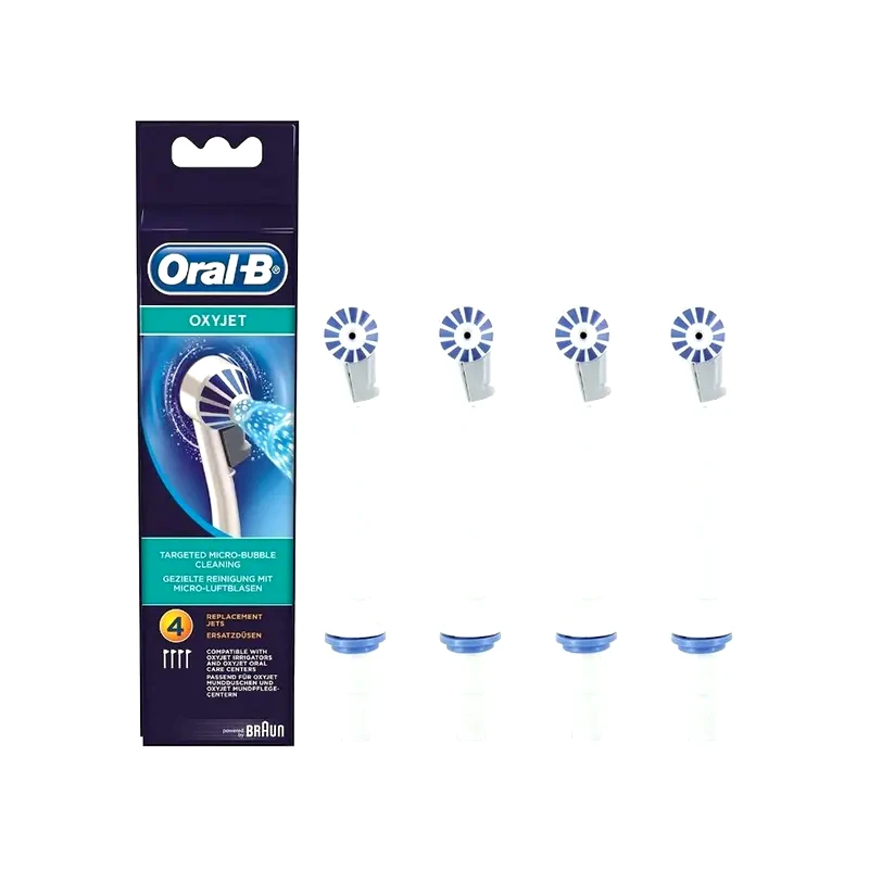 ORAL-B Ανταλλακτικές Κεφαλές ORAL-B OXYJET ED17-4/N 4τμχ