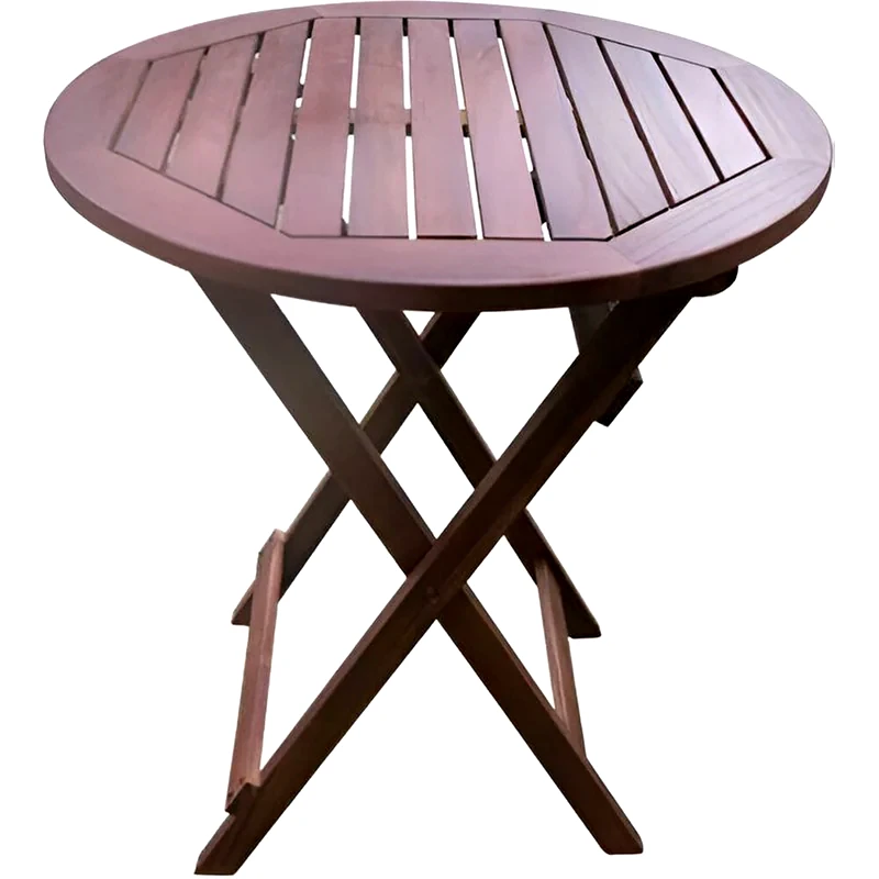 WOODWELL Τραπέζι Εξωτερικού Χώρου Woodwell Πτυσσομενο Aπό Ξύλο 60x60x70 cm - Kαφέ