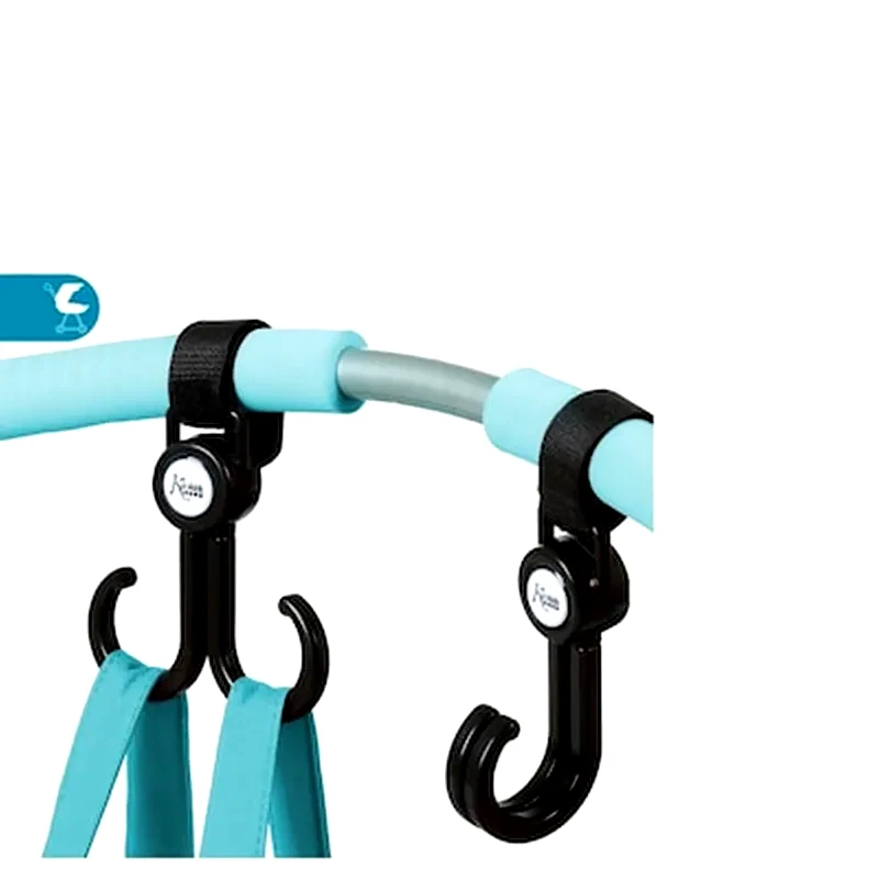 KIOKIDS Kiokids, Γάντζος Καροτσιού Με Περιστροφή 360 Μοίρες,1540, 2τμχ