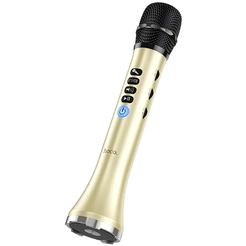 HOCO Ασύρματο Μικρόφωνο Karaoke Hoco BK9 Singing 15 W - Χρυσό
