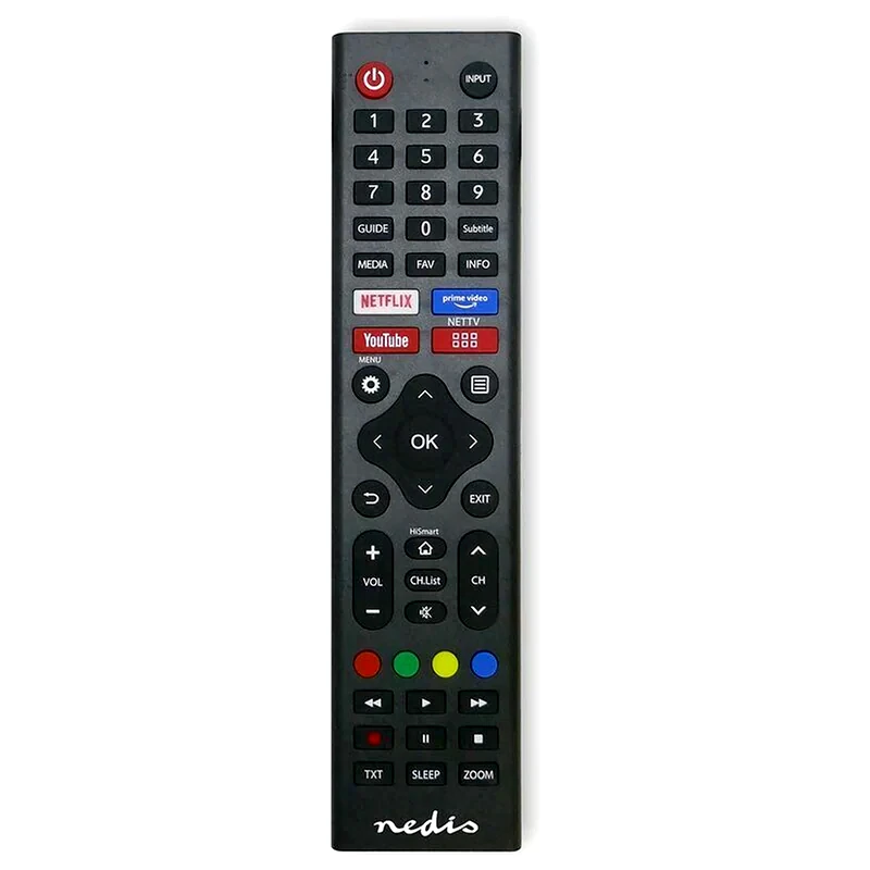 NEDIS Τηλεχειριστήριο Τηλεόρασης Nedis TVRC45HIBK για Hisense - Μαύρο