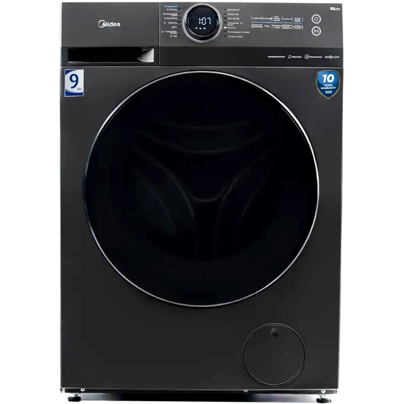 MIDEA MIDEA MF200W90WB/T-GR 9 kg 1.400 Στροφές με Health Guard και Wi-Fi Inox Πλυντήριο Ρούχων