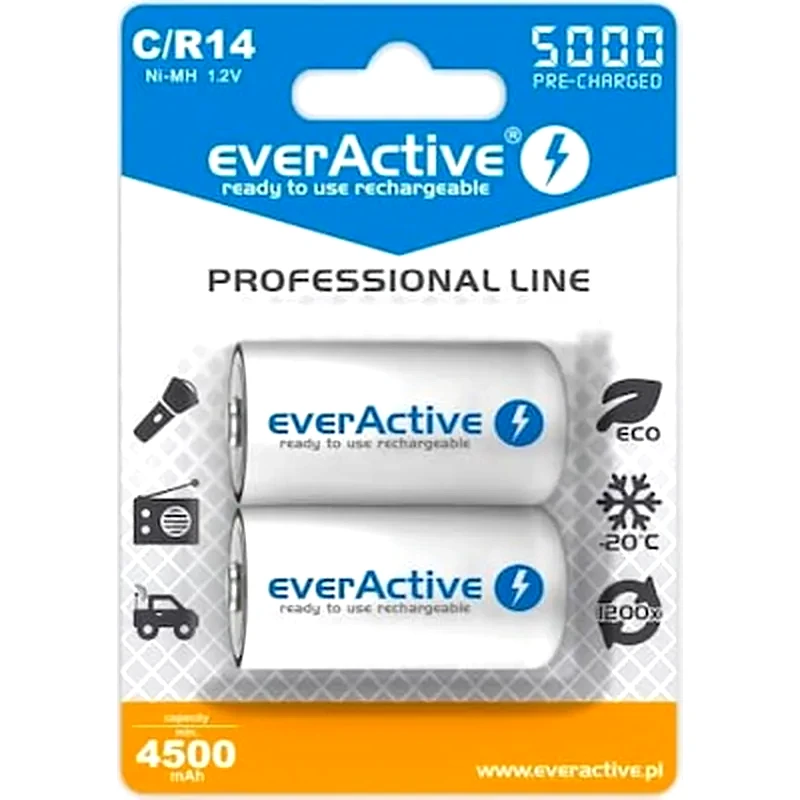 EVERACTIVE Επαναφορτιζόμενη Μπαταρία Everactive Evhrl14-5000