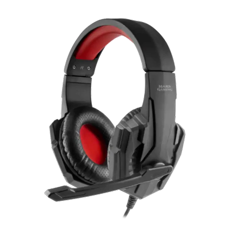MARS GAMING Mars Gaming MH020 Gaming Ενσύρματα Ακουστικά 3.5mm Μαύρα/Κόκκινα