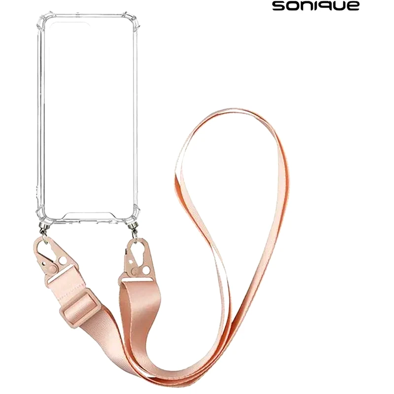 SONIQUE Θήκη Xiaomi Redmi Note 11 Pro Plus 5G - Sonique Armor Clear Με Κορδόνι - Μπλε