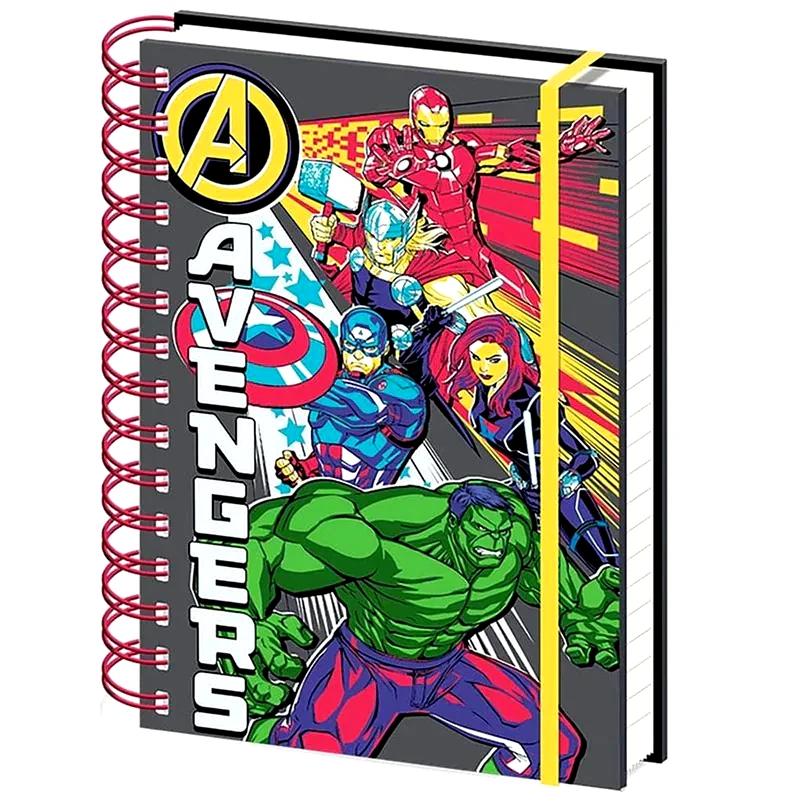 PYRAMID Σημειωματάριο Pyramid Α5 Ριγέ Σπιράλ Marvel - Avengers Burst