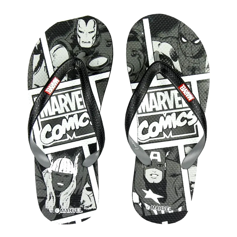 CERDA Σαγιονάρες Cerda Marvel Comics Premium - Μάυρες