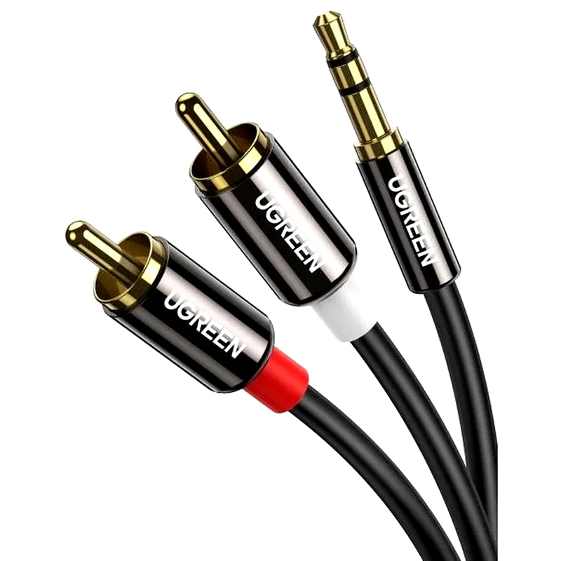 UGREEN Ugreen Καλώδιο 3.5mm Male - RCA Male 1m (10749) - Μαύρο