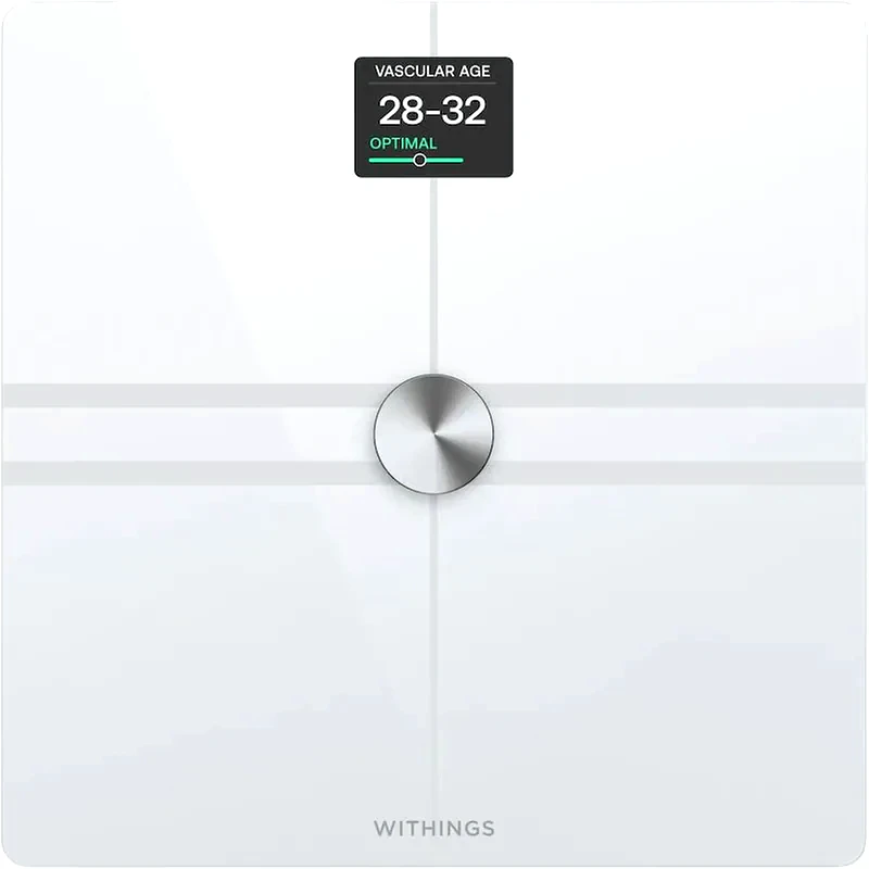 WITHINGS Ψηφιακή Ζυγαριά Smart Withings Body Comp με Λιπομετρητή, Καρδιαγγειακό Έλεγχο, Ανίχνευση Περιφερικής Νευροπάθειας Wi-Fi Bluetooth Λευκή