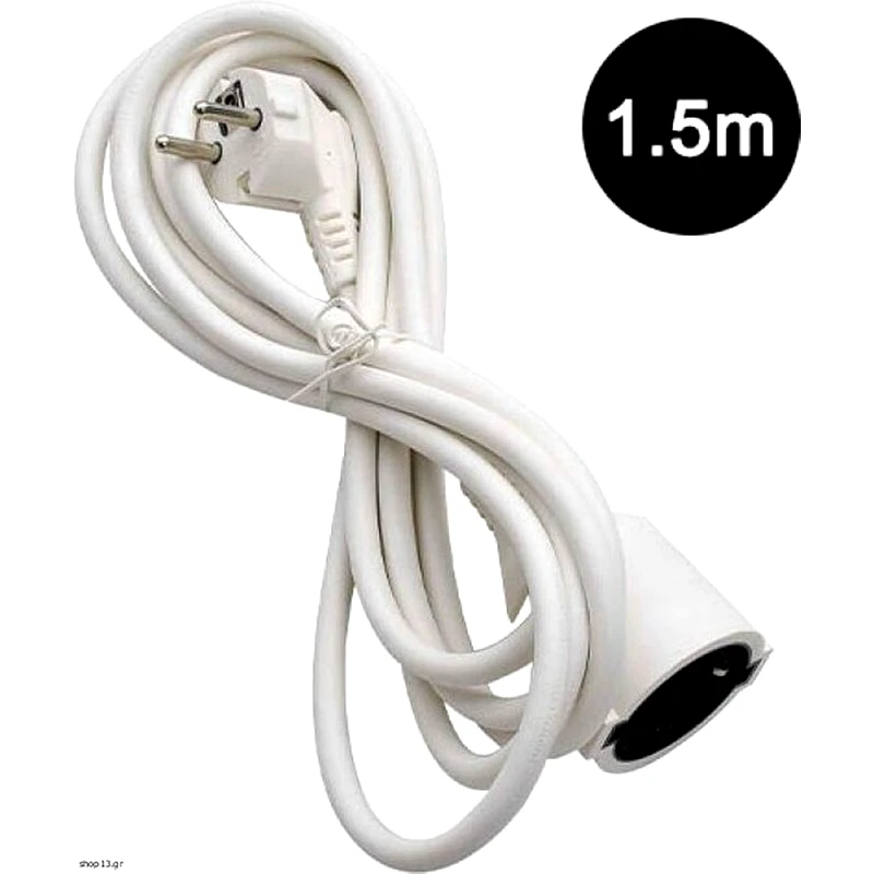 LAMTECH Lamtech Μπαλαντέζα Προέκταση Καλωδίου Με Μήκος 15m - Λευκό