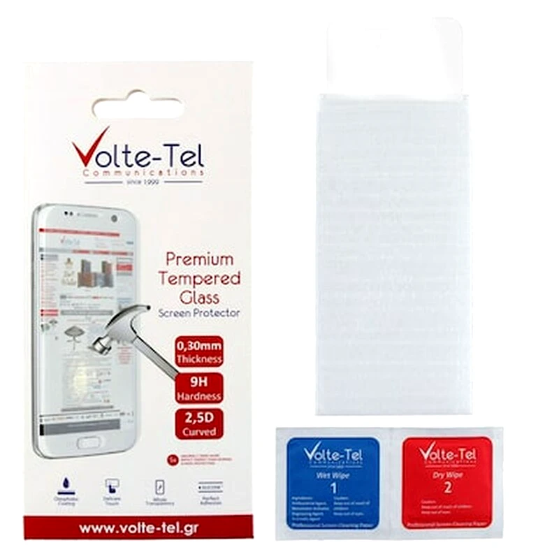 VOLTE-TEL Προστατευτικό οθόνης Apple iPhone 12 - Volte-tel Tempered Glass 9H 0.3mm 2.5D Full Glue