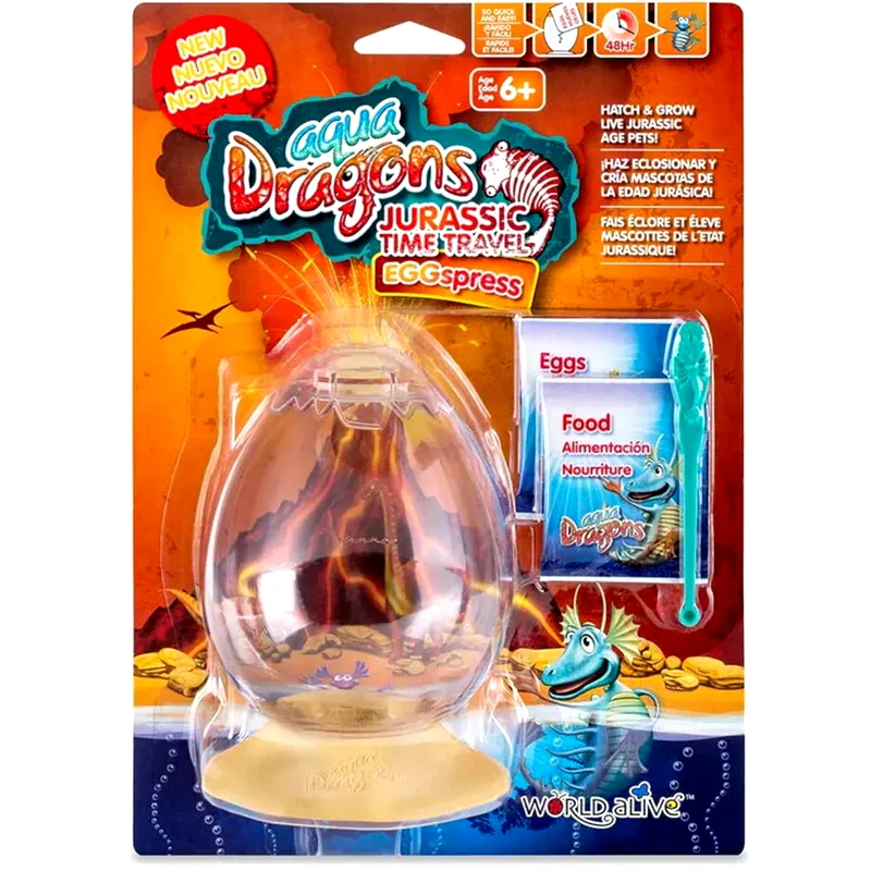AQUA DRAGONS Εκπαιδευτικό παιχνίδι Aqua Dragons Jurassic Time Travel Eggspress Προϊστορικός Κόσμος Ενυδρείο Σε Σχήμα Αυγού Δεινοσαύρου (4005) Κατάλληλο Για Παιδιά 6 Ετών Και Άνω