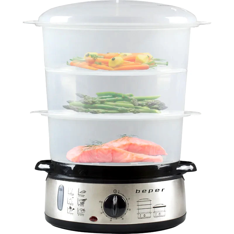 BEPER BEPER BC.250 800 W 9 L Inox Ατμομάγειρας
