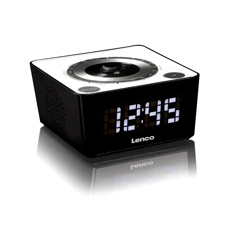 LENCO Ράδιο - Ξυπνητήρι Lenco LEN-CR16 Projector - Λευκό