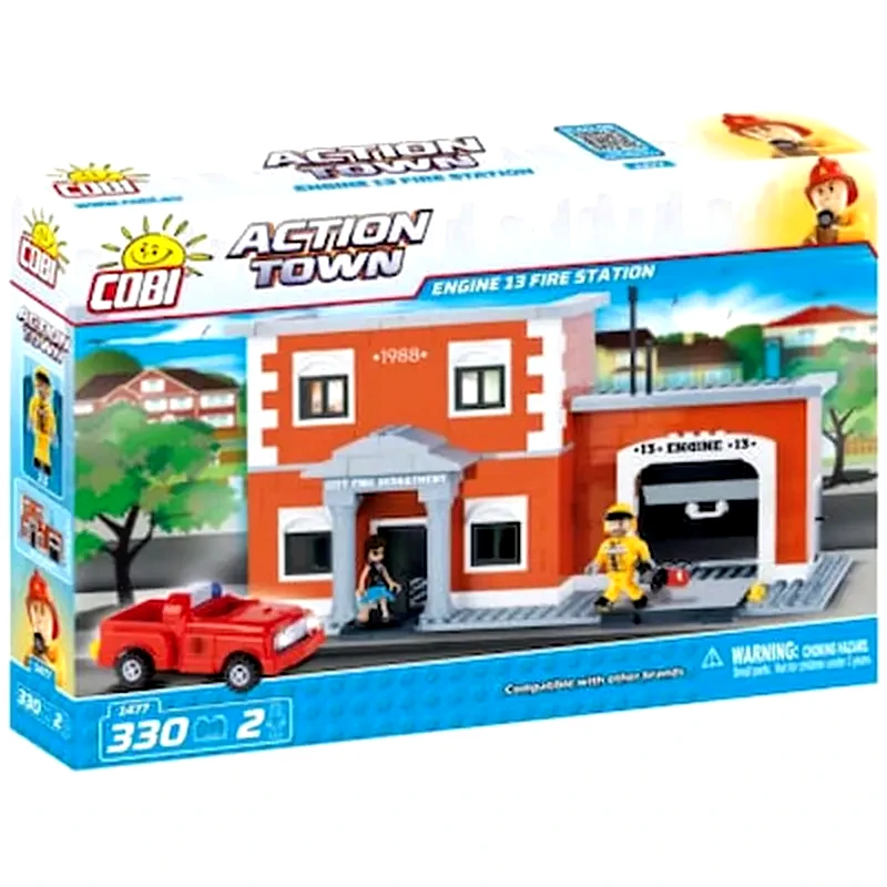 COBI Cobi Action Town Engine 13 Πυροσβεστικός Σταθμός 330 Τεμ Cobi-1477