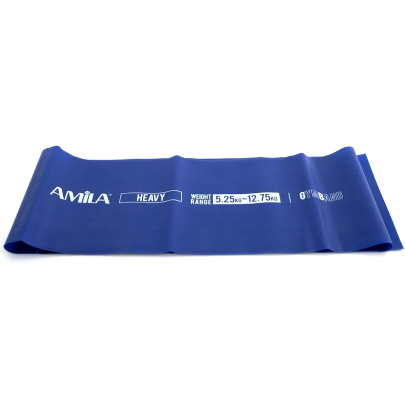 AMILA Λάστιχο Γυμναστικής Amila Gym Band 1.2m Σκληρό - Μπλε