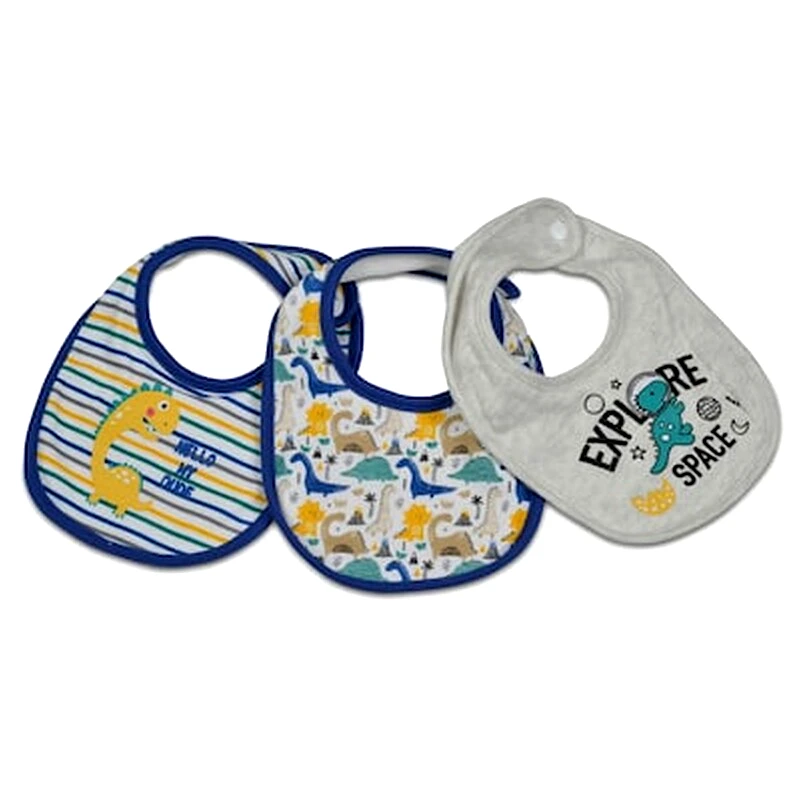 CANGAROO Σαλιάρα Βρεφική 3 Τεμάχια Kay Blue Cangaroo 3800146265496