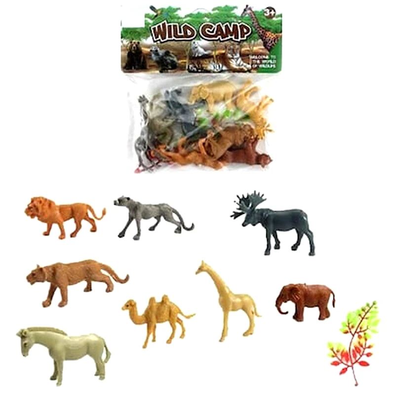 TOYMARKT Μικρο Σετ 8 Αγρια Ζωα 14x16cm Toymarkt 913150