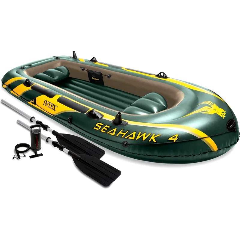 INTEX Φουσκωτή Βάρκα Intex Seahawk 4 από PVC κατάλληλο για 4 άτομα - Πράσινη