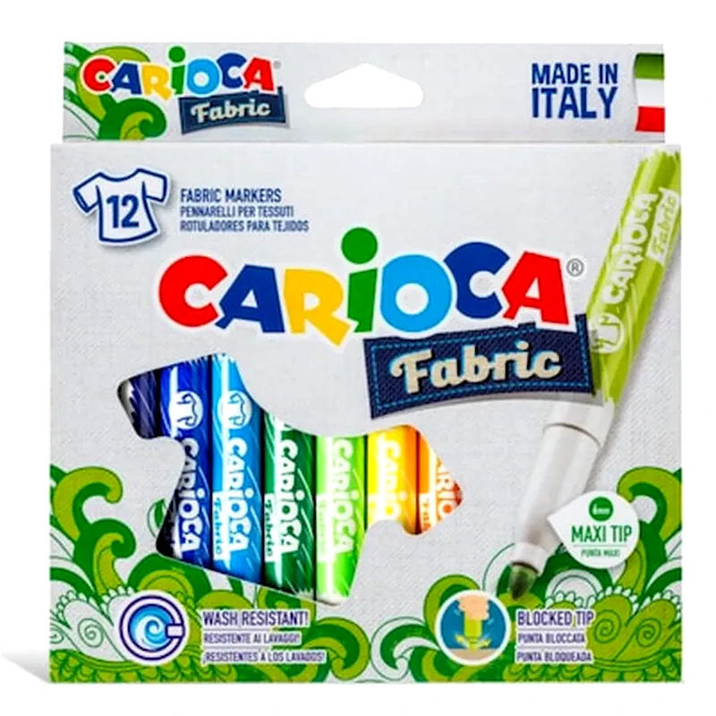 CARIOCA Carioca Μαρκαδοροι Fabric Για Υφασμα 12τμχ.