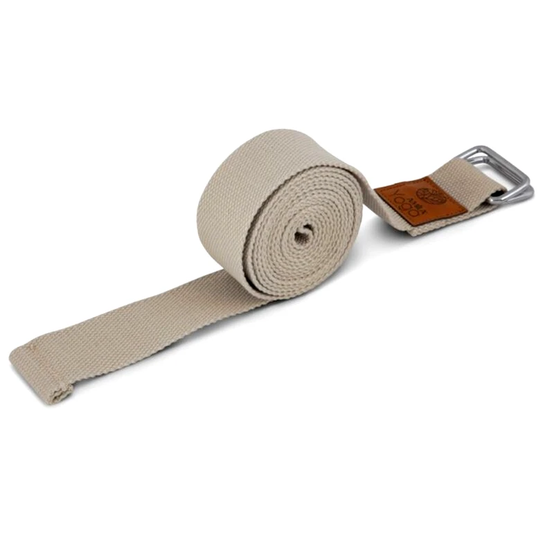 AMILA Ζώνη/ Ιμάντας Power Yoga Amila Natural 96833 240x3.8 cm από 100% Οργανικό Βαμβάκι - Μπεζ