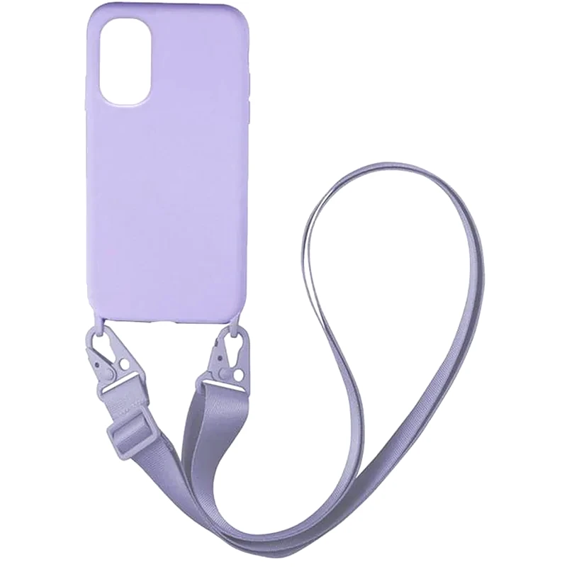Θήκη Xiaomi Poco F3/Poco Mi 11i - Sonique Carryhang Liquid Silicone Strap - Λιλά φωτογραφία