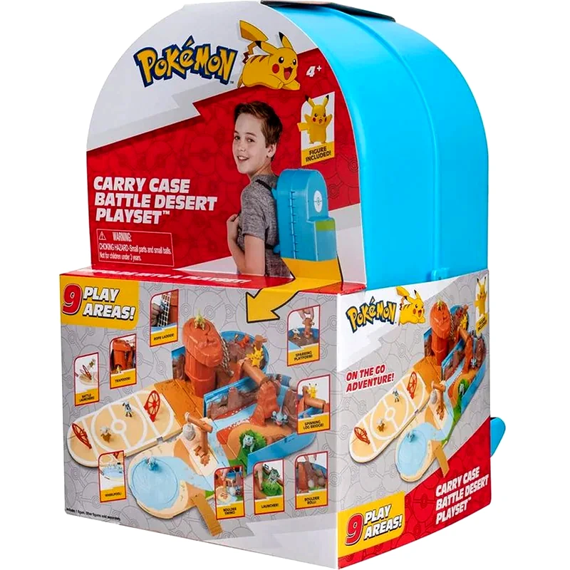JAZWARES Φιγούρα Δράσης Jazwares Pokemon Τσάντα Μάχης Ερήμου