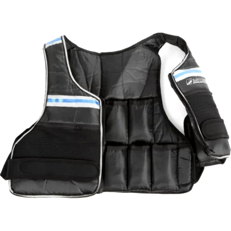 INSPORTLINE Γιλέκο 10kg Ρυθμιζόμενου Βάρους InSPORTline INS-3537 με 20x0.5kg Αφαιρούμενα Βάρη - Μαύρο