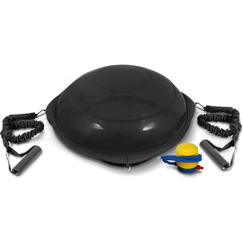 AMILA Μπάλα Ισορροπίας Amila 48193 με Ξύλινη Βάση Mat Black 69x25cm - Μαύρο